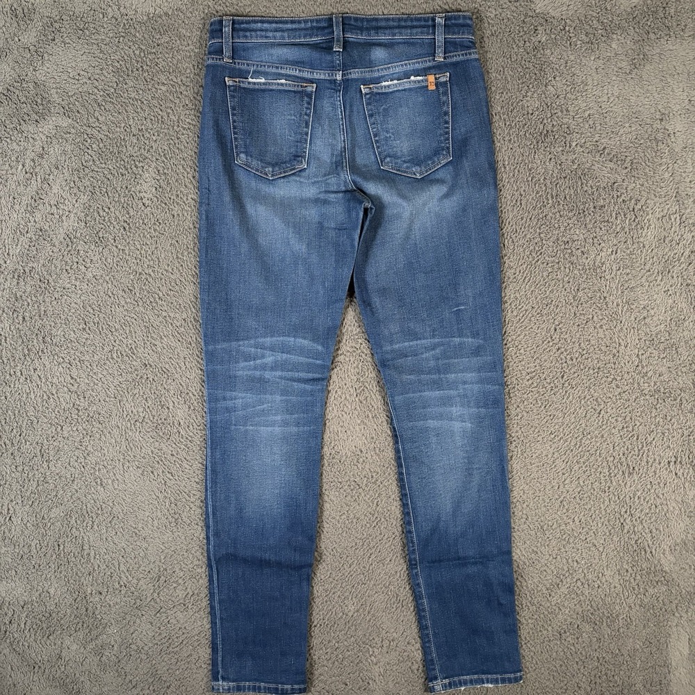 Joes Jeans Womens 28x30 Blue Skinny Stretch Mid-Rise Whiskered Preppy - Picture 2 of 9